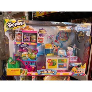 NEW! Shopkins Pick N Pack Small Mart Grocery Store Playset Collectors Edition NI